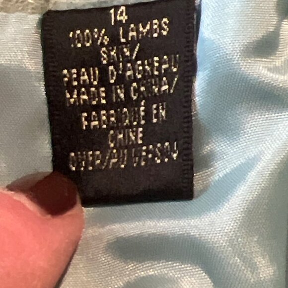 Vintage Dana Buchman Sage Green 100% Lambs Skin High Waist Leather Trouser Pants - Picture 5 of 9